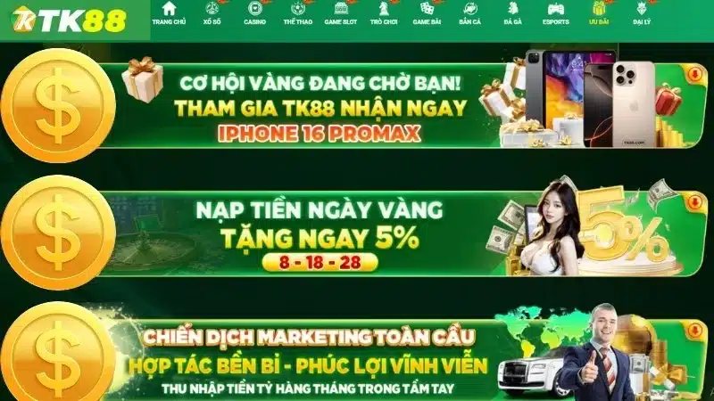 Nạp tiền ngày vàng tặng ngay 5%