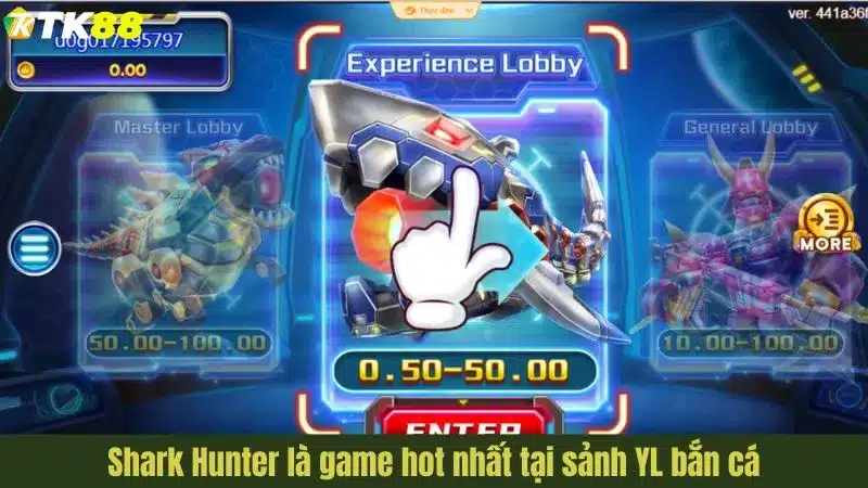 Shark Hunter là game hot nhất tại sảnh YL bắn cá